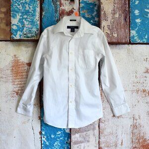 Kids Boys Hathaway Boys Long Sleeve Shirt Collared Button Closure SIZE 6 White
